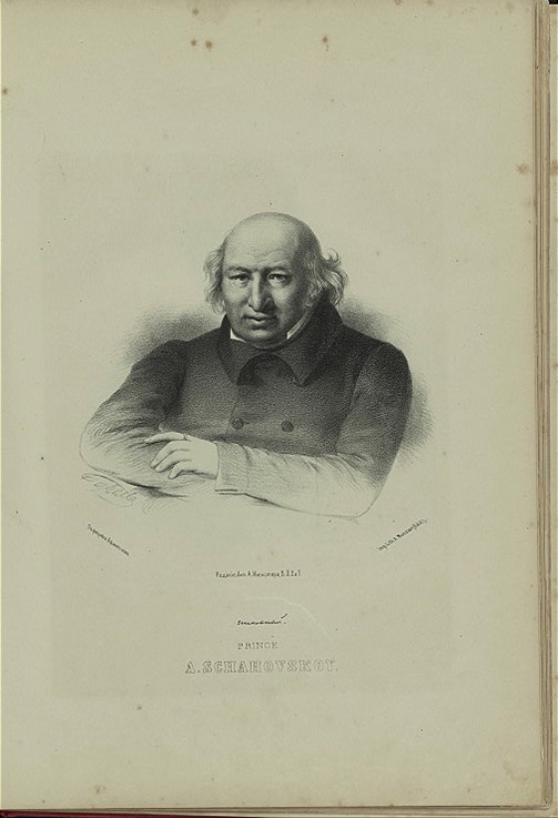 Porträt von Fürst Alexander Alexandrowitsch Schachowskoi (1777-1846) von P.F. Borel
