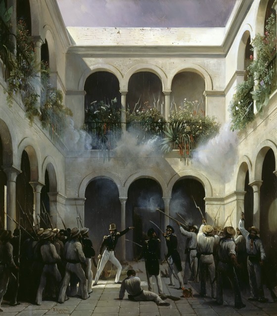 Attacke von François d’Orléans, prince de Joinville in Veracruz am 5. Dezember 1838 von Pharamond Blanchard