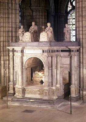 The tomb of Francis I (1494-1547) and his wife Claude of France, commissioned by Henri II 1548