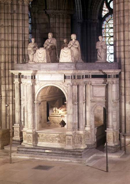 The tomb of Francis I (1494-1547) and his wife Claude of France, commissioned by Henri II von Philibert de L'Orme