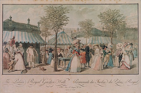 The Palais Royal Garden Walk Philibert Louis Debucourt Als