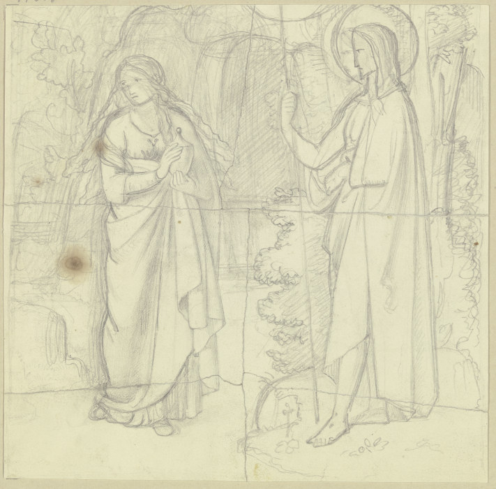 Christus und Magdalena (Ostermorgen) von Philipp Veit
