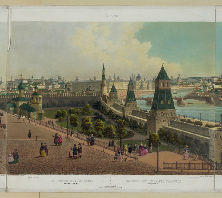Moskauer Waisenhaus (aus dem Panoramabild bestehend aus zehn Einzelbildern) von Philippe Benoist