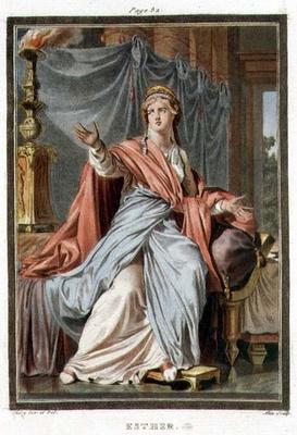 Esther, costume for 'Esther' by Jean Racine, from Volume I of 'Research on the Costumes and Theatre von Philippe Chery