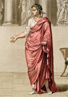Titus, costume for 'Berenice' by Jean Racine, from Volume II of 'Research on the Costumes and Theatr von Philippe Chery