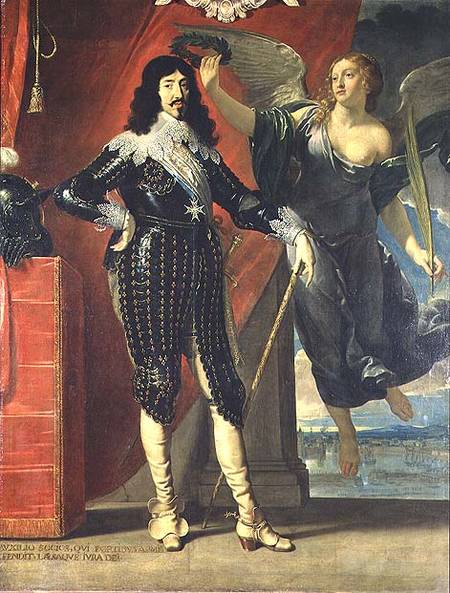 Louis XIII (1601-43) Crowned by Victory von Philippe de Champaigne