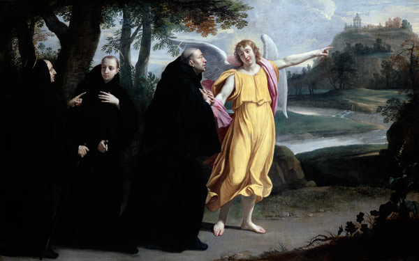 Scene from the Life of St. Benedict von Philippe de Champaigne