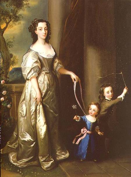 Portrait of Mrs Thomas Fane with her children John and Anne von Philippe Mercier