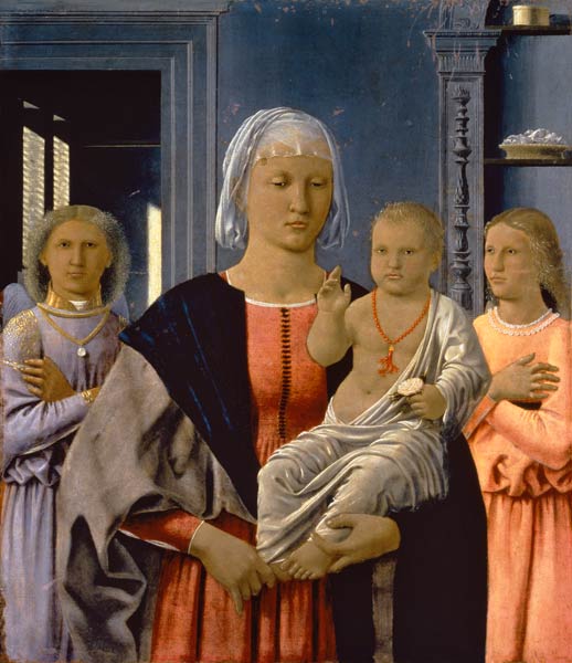 Madonna di Senigallia (Maria mit Kind und Engeln) von Piero della Francesca