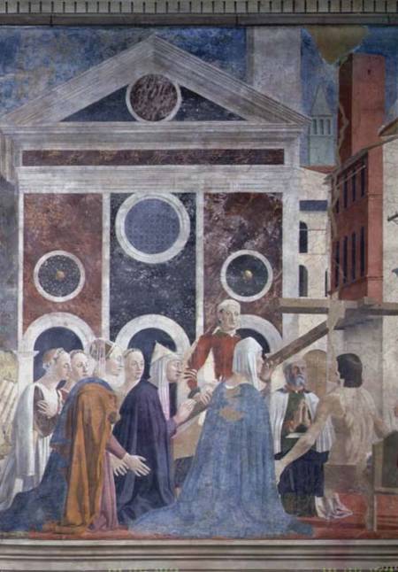 The Legend of the True Cross, detail of the verification von Piero della Francesca