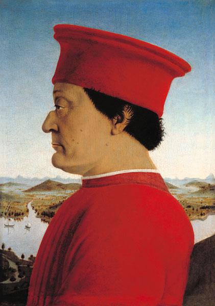 Duke Federico da Montefeltro (Ausschnitt) c.1465