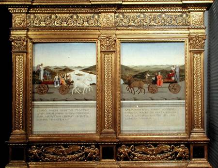The Triumphs of Duke Federico da Montefeltro (1422-82) and Battista Sforza von Piero della Francesca