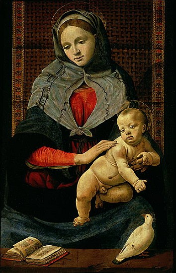 Madonna and Child with a Dove von Piero di Cosimo