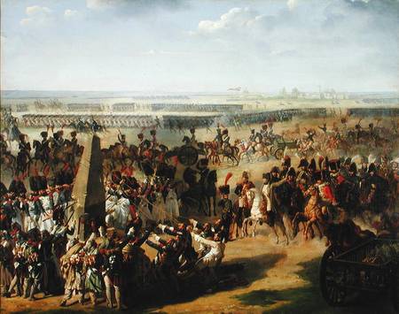 The French Army Pulling Down the Rosbach Column, 18th October 1806 von Pierre Antoine Augustin Vafflard