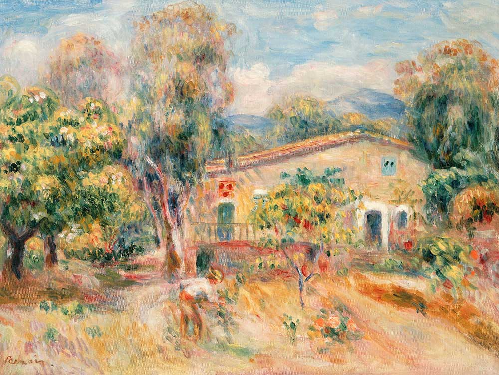 Collettes Farmhouse, Cagnes von Pierre-Auguste Renoir