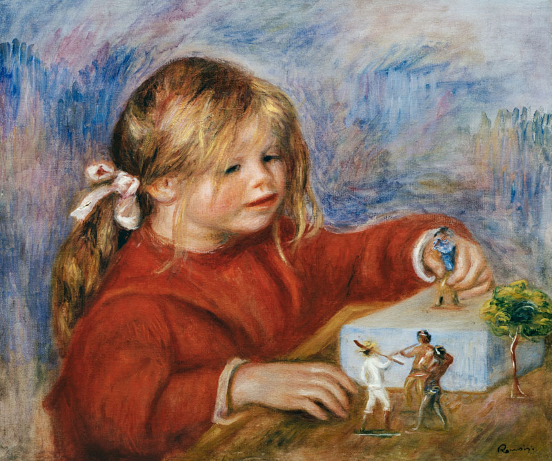 Die spielende Claude Renoir von Pierre-Auguste Renoir