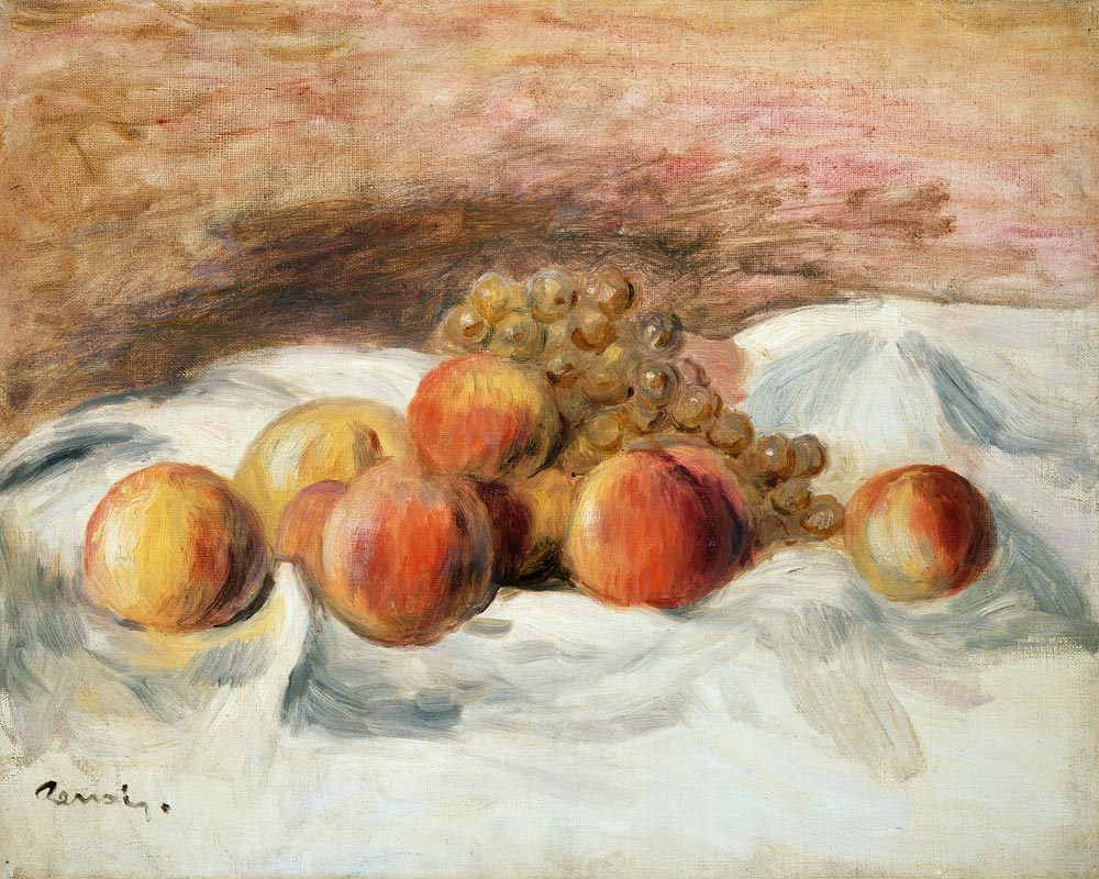 Still life with peaches von Pierre-Auguste Renoir