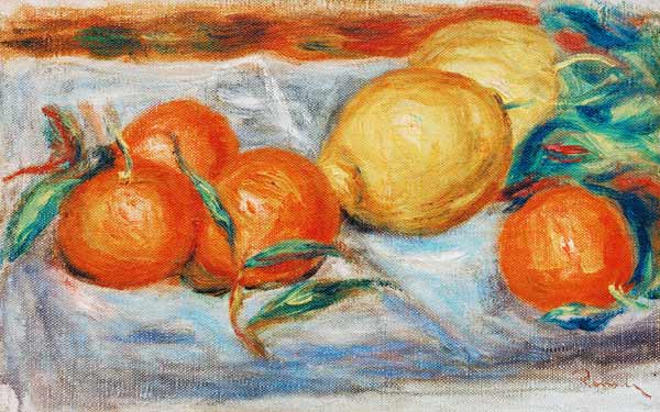 Stilleben mit Zitrusfrüchten von Pierre-Auguste Renoir