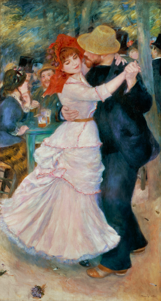 Tanz in Bougival von Pierre-Auguste Renoir
