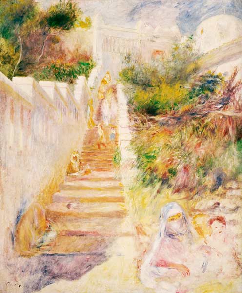 The Steps, Algiers von Pierre-Auguste Renoir