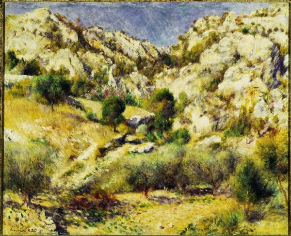 A. Renoir / Mountains near Estaque von Pierre-Auguste Renoir
