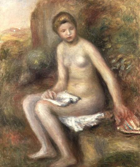 Bather on a Rock von Pierre-Auguste Renoir