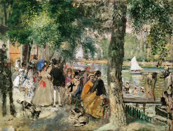 Bathing on the Seine or, La Grenouillere von Pierre-Auguste Renoir