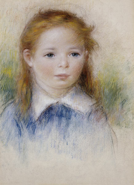 Portrait De Fillette von Pierre-Auguste Renoir