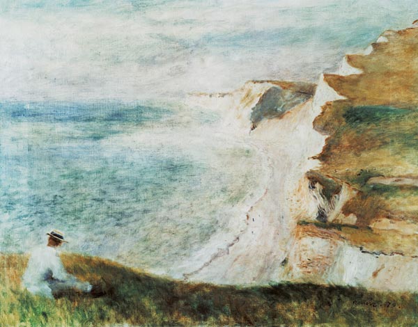 Cliffs at Pourville von Pierre-Auguste Renoir