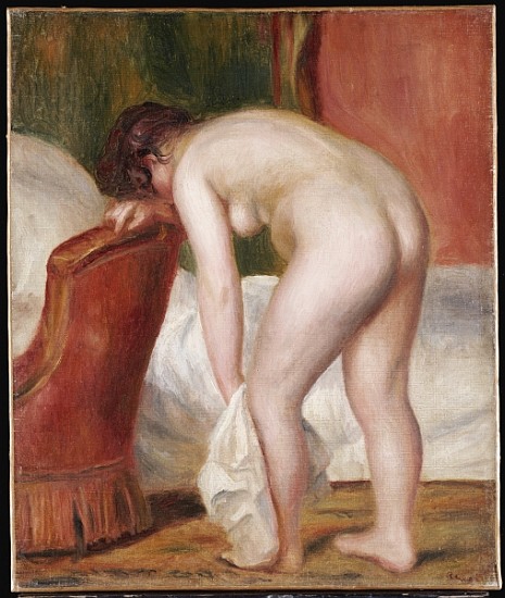 Female Nude Drying Herself, c.1909 von Pierre-Auguste Renoir