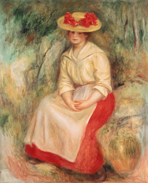 Gabrielle mit dem Blumenhut von Pierre-Auguste Renoir
