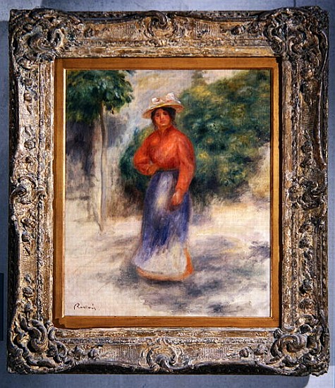Gabrielle in the garden, c.1905 ? von Pierre-Auguste Renoir