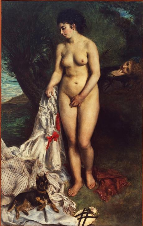 La baigneuse au griffon von Pierre-Auguste Renoir