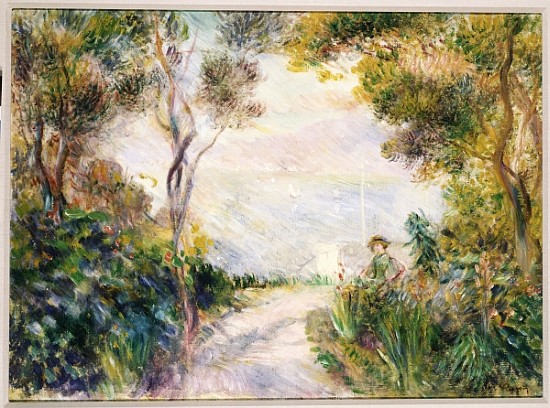 Landscape, End of the Path (View of Naples) von Pierre-Auguste Renoir