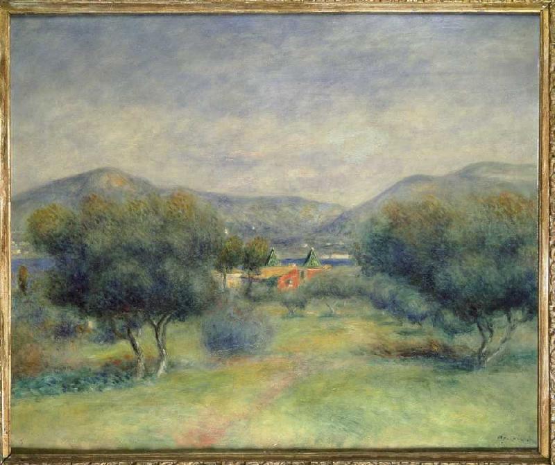 Landschaft bei Toulons. von Pierre-Auguste Renoir