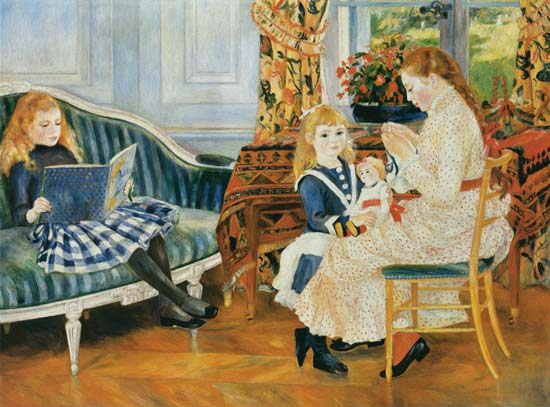 Der Nachmittag der Kinder in Wargemont von Pierre-Auguste Renoir