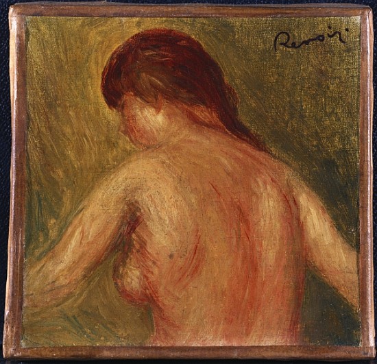 Nude Female Torso, from the Back von Pierre-Auguste Renoir