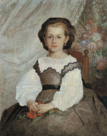 Portrait of Mademoiselle Romaine Lacaux von Pierre-Auguste Renoir
