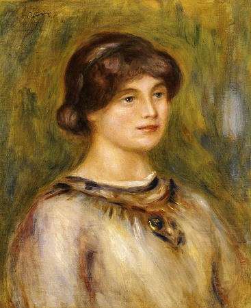 Portrait of Marie Lestringuez von Pierre-Auguste Renoir