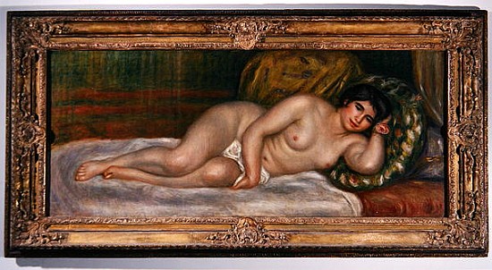 Reclining female nude (Gabrielle) 1906-07 von Pierre-Auguste Renoir