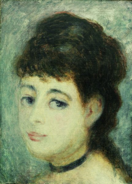Renoir/Portrait of a young woman/c.1875 von Pierre-Auguste Renoir