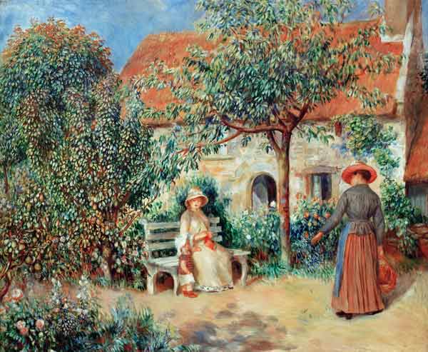Renoir / Scene du jardin / c.1886 von Pierre-Auguste Renoir