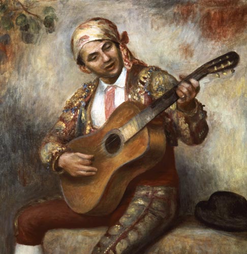 The Spanish Guitarist von Pierre-Auguste Renoir