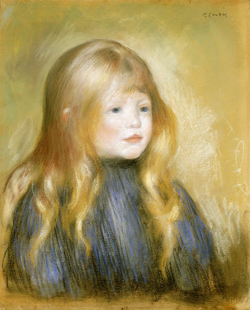The Head Of A Child von Pierre-Auguste Renoir