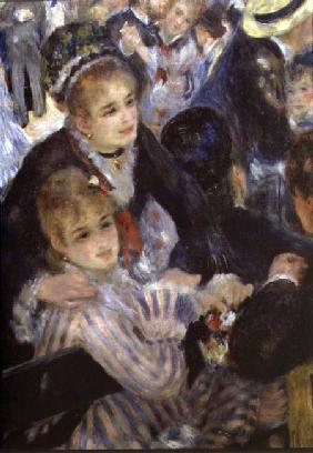 Ball at the Moulin de la Galette, detail of two seated women 1876