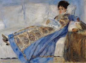 Madame Monet auf dem Sofa 1874