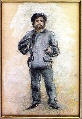 Portrait of Claude Monet (1840-1926) Standing 1875 stel