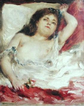 Semi-Nude Woman in Bed: The Rose before 187