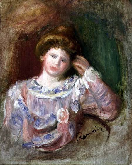 Woman with her Head in her Hand von Pierre-Auguste Renoir