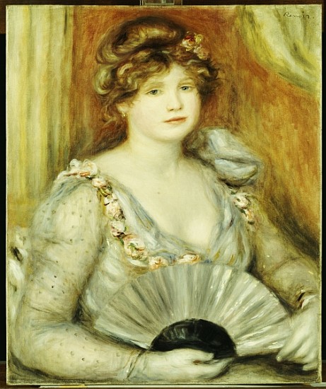 Woman with a Fan von Pierre-Auguste Renoir